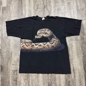 Vintage 90s Habitat Rattlesnake Nature T Shirt Distressed XL